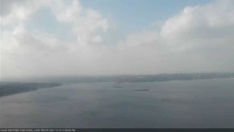 Lake Travis webcam, December 10, 2021 12:00 PM CT