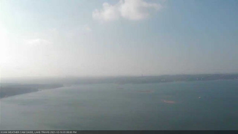 Lake Travis webcam, December 10, 2021 1:00 PM CT