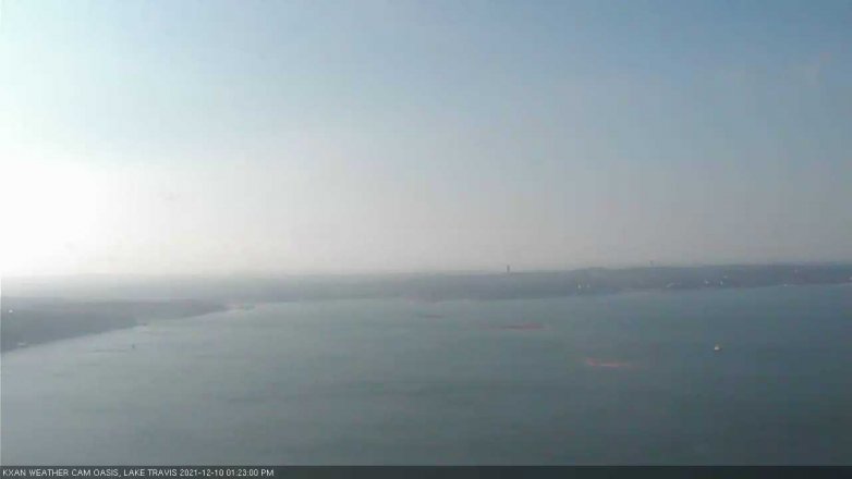 Lake Travis webcam, December 10, 2021 1:25 PM CT