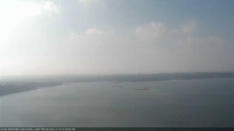 Lake Travis webcam, December 10, 2021 1:45 PM CT