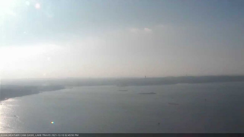 Lake Travis webcam, December 10, 2021 2:45 PM CT