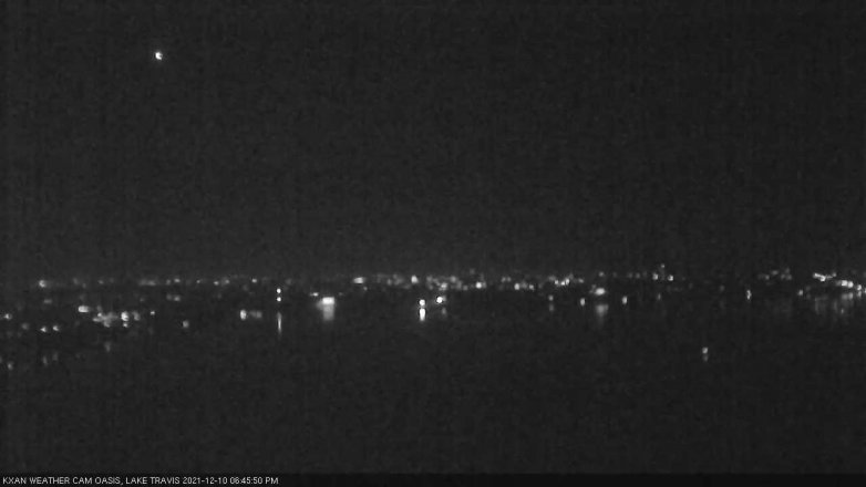 Lake Travis webcam, December 10, 2021 6:45 PM CT