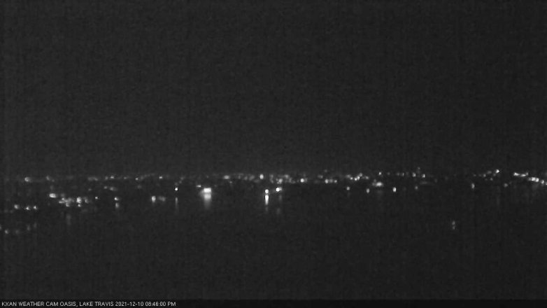 Lake Travis webcam, December 10, 2021 8:45 PM CT