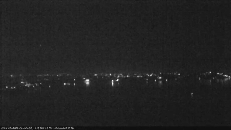 Lake Travis webcam, December 10, 2021 9:45 PM CT