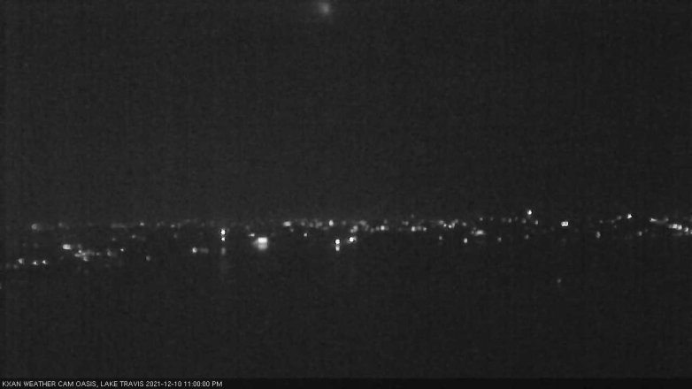 Lake Travis webcam, December 10, 2021 11:00 PM CT