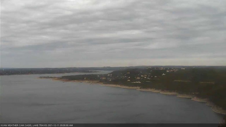 Lake Travis webcam, December 11, 2021 9:00 AM CT