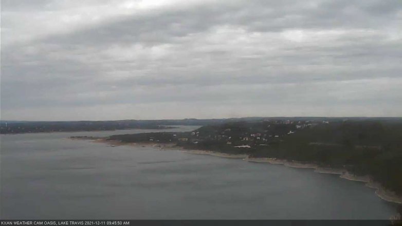 Lake Travis webcam, December 11, 2021 9:45 AM CT