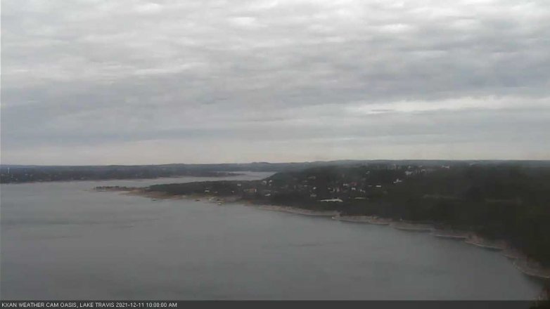 Lake Travis webcam, December 11, 2021 10:00 AM CT