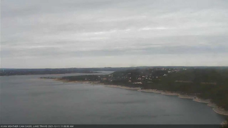 Lake Travis webcam, December 11, 2021 11:00 AM CT