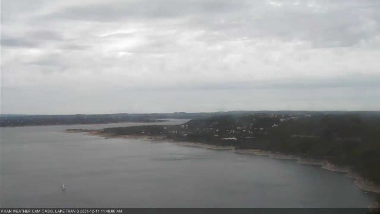 Lake Travis webcam, December 11, 2021 11:45 AM CT