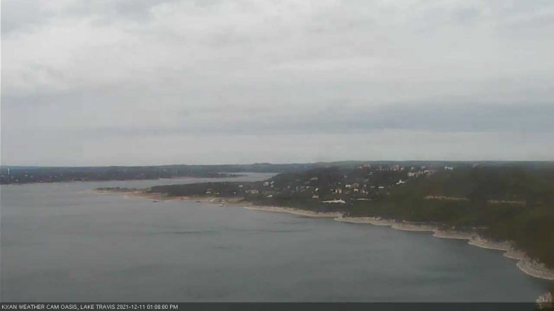 Lake Travis webcam, December 11, 2021 1:00 PM CT