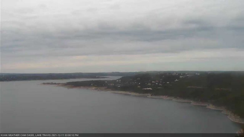Lake Travis webcam, December 11, 2021 3:00 PM CT