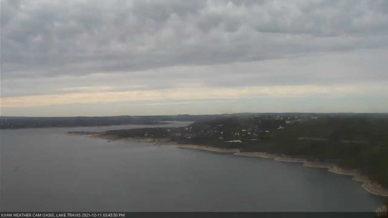 Lake Travis webcam, December 11, 2021 3:45 PM CT