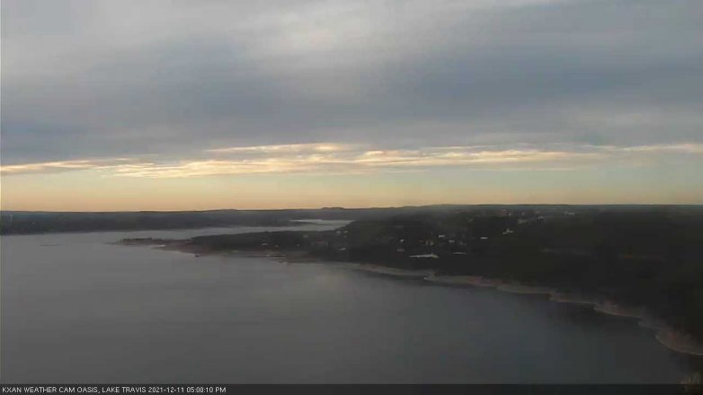 Lake Travis webcam, December 11, 2021 5:00 PM CT