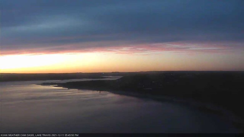 Lake Travis webcam, December 11, 2021 5:45 PM CT