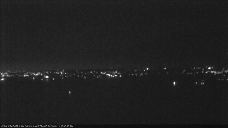 Lake Travis webcam, December 11, 2021 6:45 PM CT