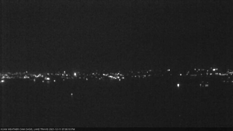 Lake Travis webcam, December 11, 2021 7:00 PM CT