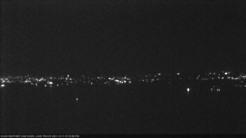 Lake Travis webcam, December 11, 2021 7:25 PM CT