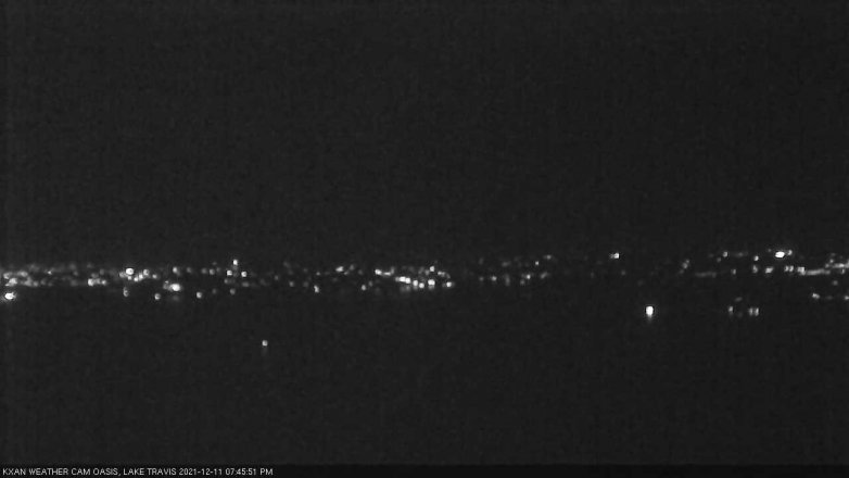Lake Travis webcam, December 11, 2021 7:45 PM CT