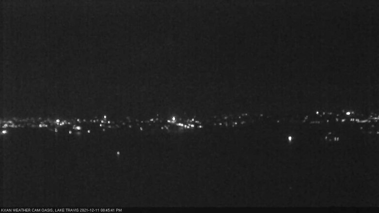 Lake Travis webcam, December 11, 2021 8:45 PM CT