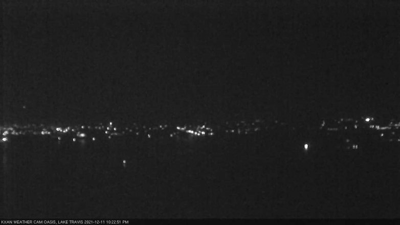 Lake Travis webcam, December 11, 2021 10:25 PM CT
