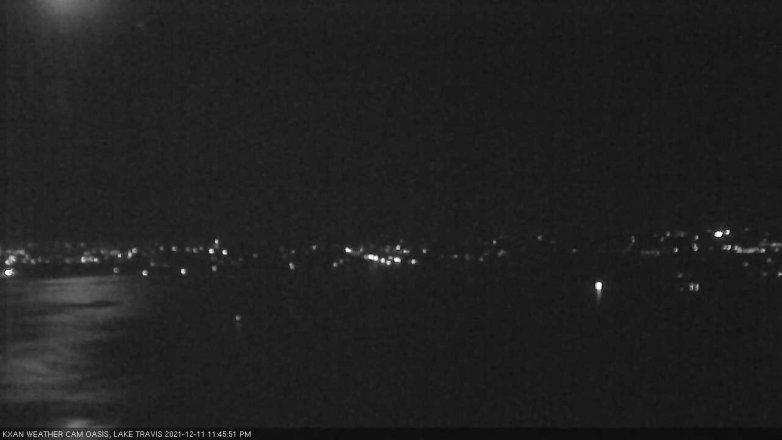 Lake Travis webcam, December 11, 2021 11:45 PM CT