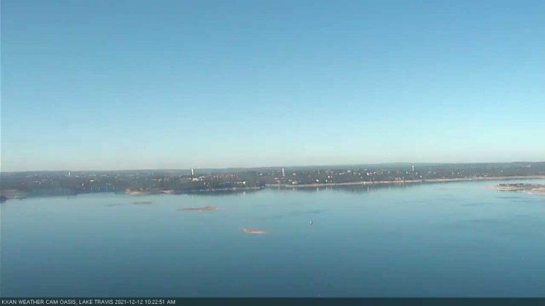 Lake Travis webcam, December 12, 2021 10:25 AM CT
