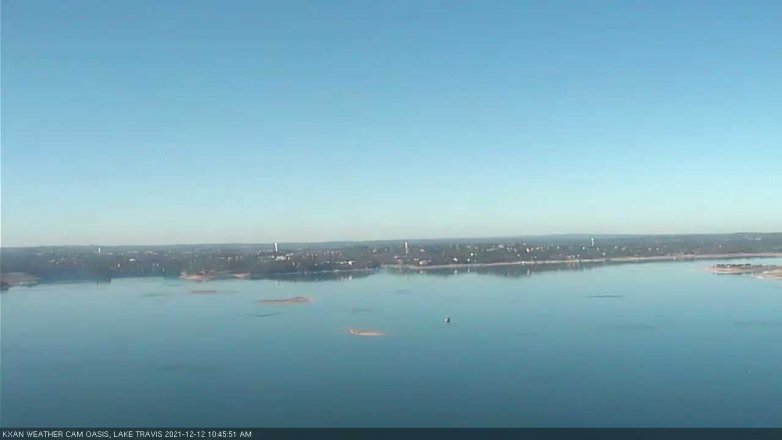 Lake Travis webcam, December 12, 2021 10:45 AM CT