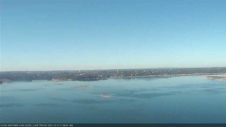 Lake Travis webcam, December 12, 2021 11:00 AM CT