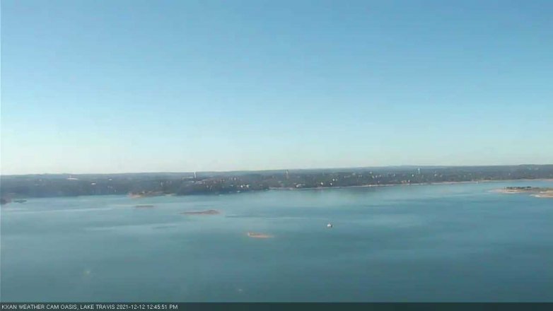 Lake Travis webcam, December 12, 2021 12:45 PM CT