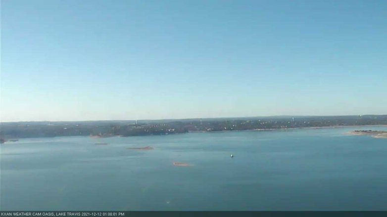 Lake Travis webcam, December 12, 2021 1:00 PM CT