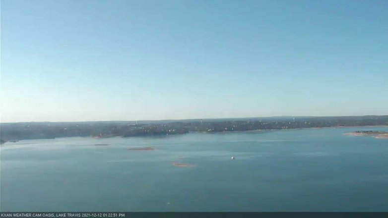Lake Travis webcam, December 12, 2021 1:25 PM CT