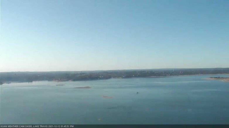 Lake Travis webcam, December 12, 2021 1:45 PM CT
