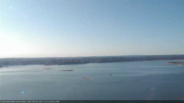 Lake Travis webcam, December 12, 2021 2:45 PM CT