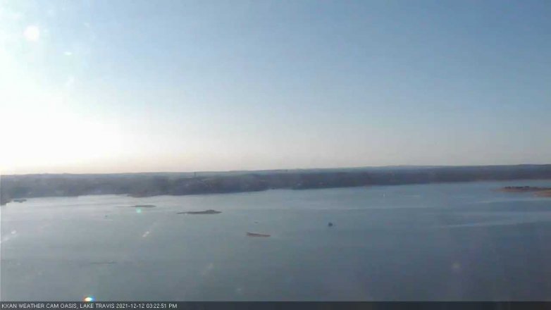 Lake Travis webcam, December 12, 2021 3:25 PM CT