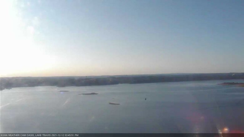Lake Travis webcam, December 12, 2021 3:45 PM CT