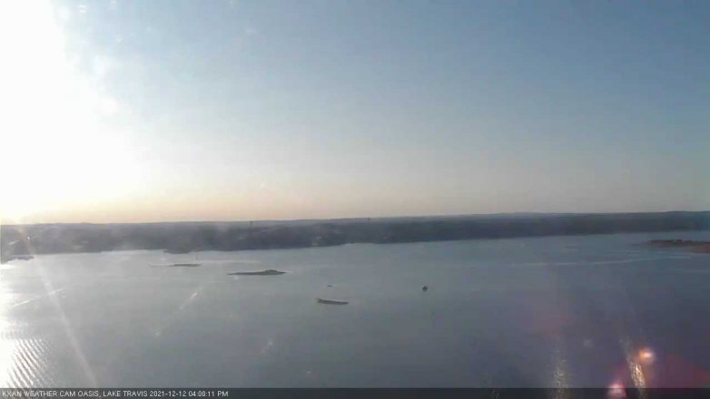 Lake Travis webcam, December 12, 2021 4:00 PM CT