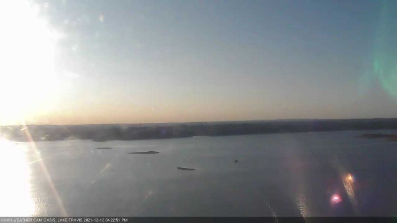 Lake Travis webcam, December 12, 2021 4:25 PM CT
