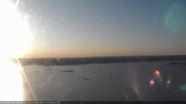 Lake Travis webcam, December 12, 2021 4:45 PM CT