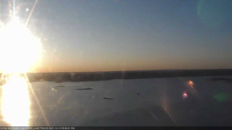 Lake Travis webcam, December 12, 2021 5:00 PM CT