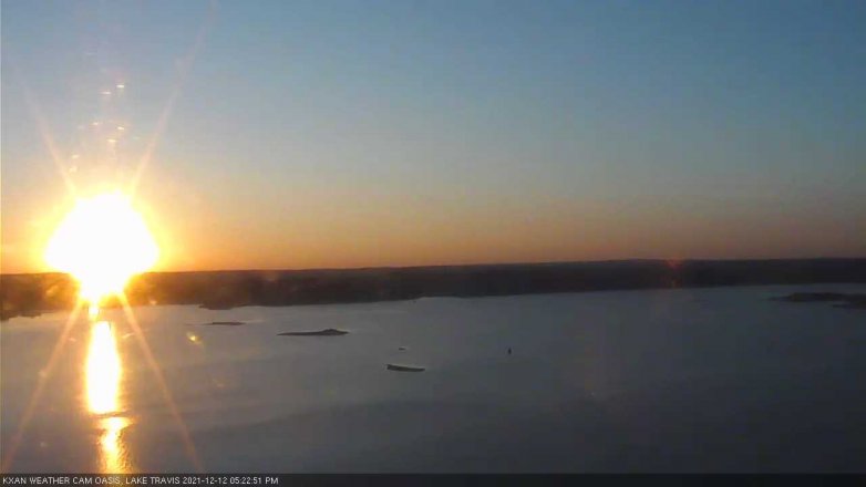 Lake Travis webcam, December 12, 2021 5:25 PM CT