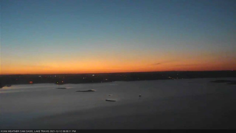 Lake Travis webcam, December 12, 2021 6:00 PM CT