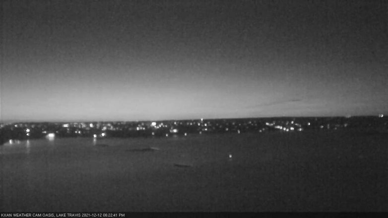Lake Travis webcam, December 12, 2021 6:25 PM CT