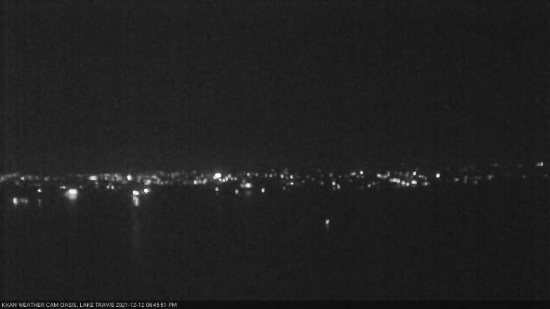 Lake Travis webcam, December 12, 2021 6:45 PM CT