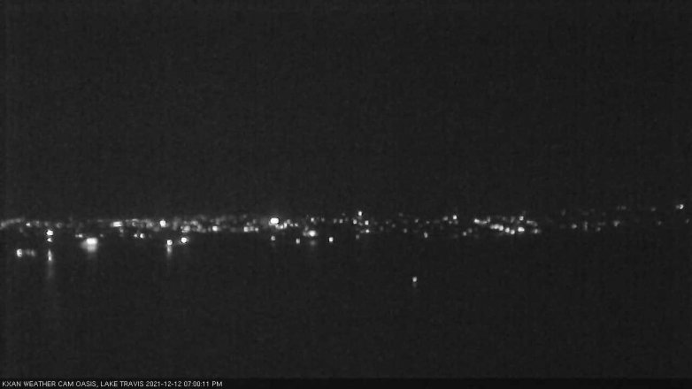 Lake Travis webcam, December 12, 2021 7:00 PM CT