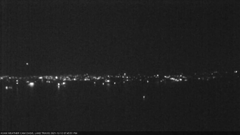 Lake Travis webcam, December 12, 2021 7:45 PM CT