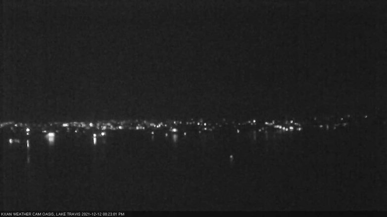 Lake Travis webcam, December 12, 2021 8:25 PM CT