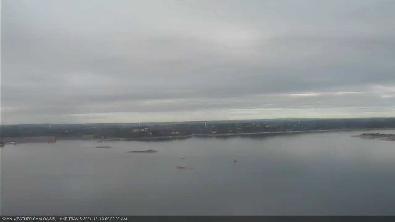 Lake Travis webcam, December 13, 2021 9:00 AM CT