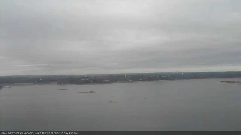 Lake Travis webcam, December 13, 2021 9:45 AM CT