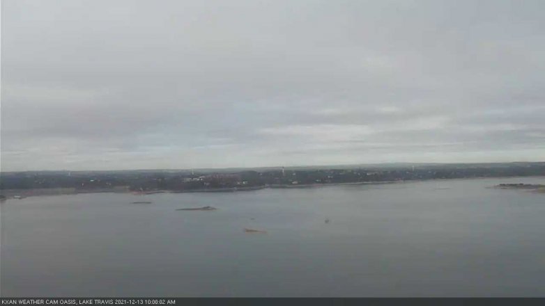 Lake Travis webcam, December 13, 2021 10:00 AM CT